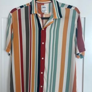 Colorful Zara Men’s Short Sleeve, Small
